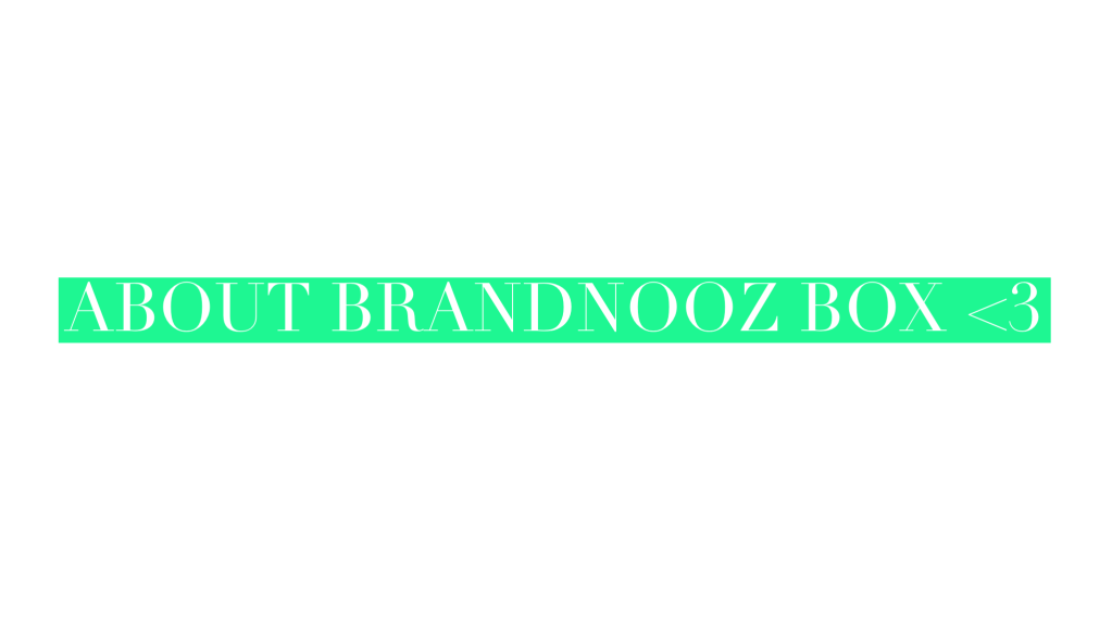 Unboxing Brandnooz Box August